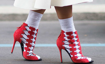 what not to wear heels with