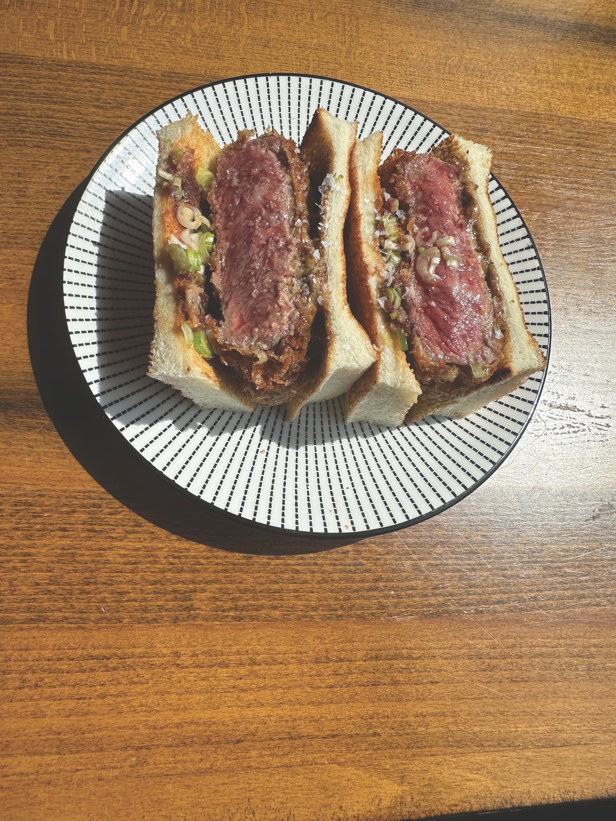 Palm Beach Meats Wagyu Steak Sandwich Thick-cut Wagyu steak sandwich at Palm Beach Meats
