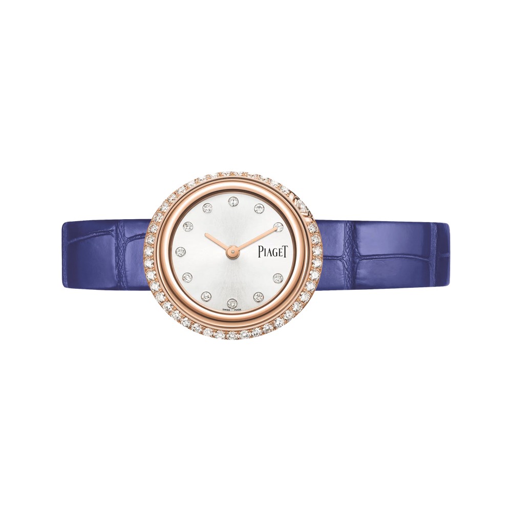 Piaget Possession 29 mm Piaget Possession 29 mm rose gold watch with diamond bezel and blue strap